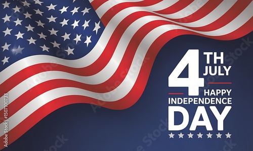 4th of July Independence Day. USA Patriotic Day. 4th of July