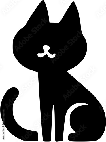 귀여운 고양이 아이콘 일러스트