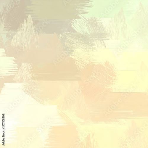 Soft pastel abstract background with gentle brush textures and subtle geometric shapes, creating a calm and dreamy atmosphere ideal for modern design or minimal decor themes.

