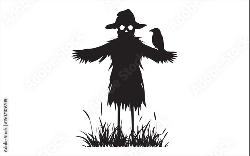 halloween witch on a broom