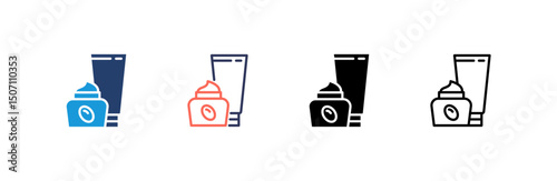 Cream Icon set multiple style collection