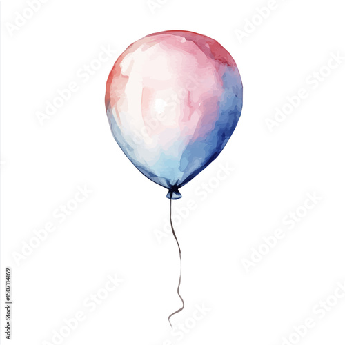 My Watercolor illustration, balloon painting illustration isolated on a white background, illustration, AI painting design, vector illustration set, eps format