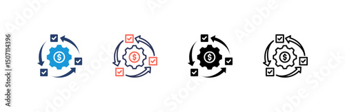 Agile Icon set multiple style collection