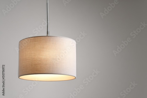 Wallpaper Mural Simple cylinder pendant light against a neutral background Torontodigital.ca