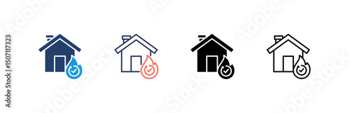 Disaster Recovery Icon set multiple style collection