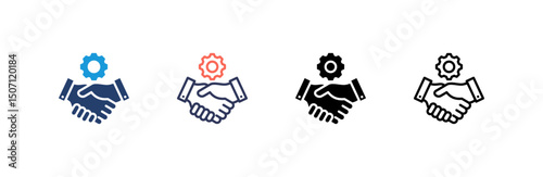 Support Icon set multiple style collection