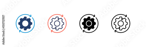 Failure Icon set multiple style collection