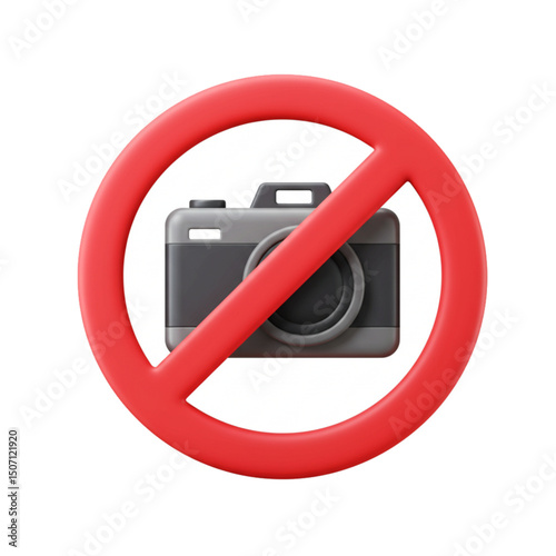 No photography allowed icon for restricted or private areas.