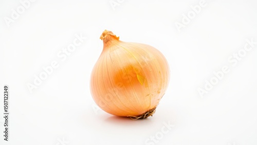 Wallpaper Mural Single Yellow Onion Isolated on White Background for Culinary Cooking and Food Photography Projects Torontodigital.ca