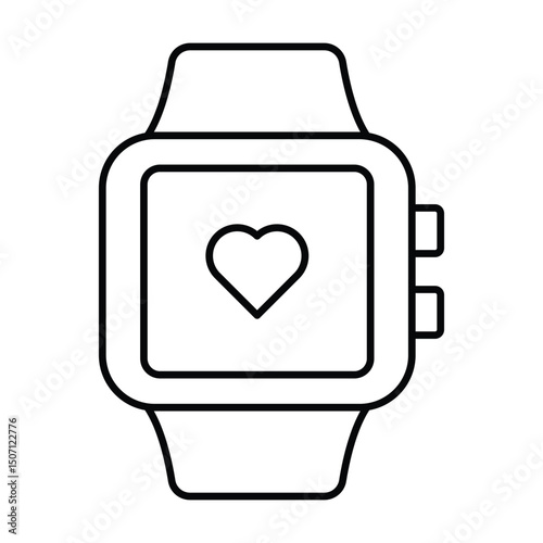 Smartwatch Pro thinline icon, vector, pixel perfect, illustrator file 
