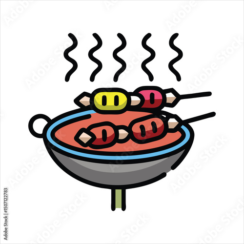 hot dog and barbecue