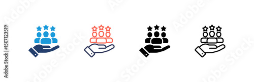 Loyal Customer  Icon set multiple style collection