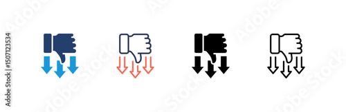 Disadvantage  Icon set multiple style collection