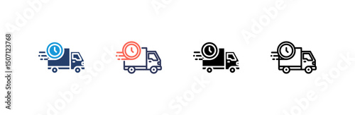 Fast Delivery  Icon set multiple style collection