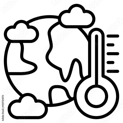 Climate line icon