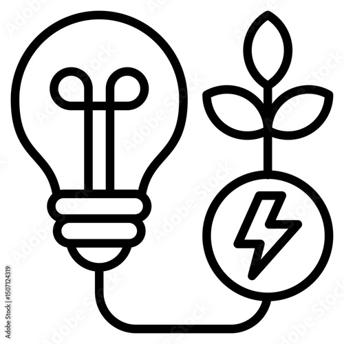 Energy line icon