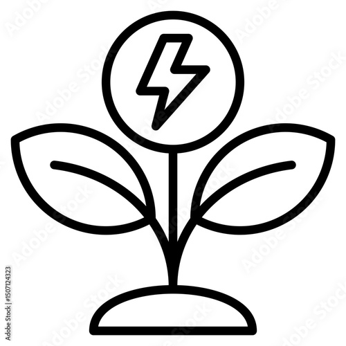Energy line icon