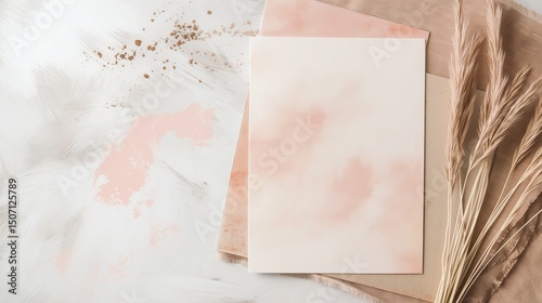 Chic Pastel Watercolor Canvas for Minimalist Brands