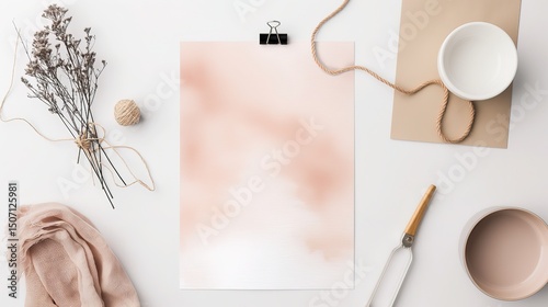 Chic Pastel Watercolor Canvas for Minimalist Brands