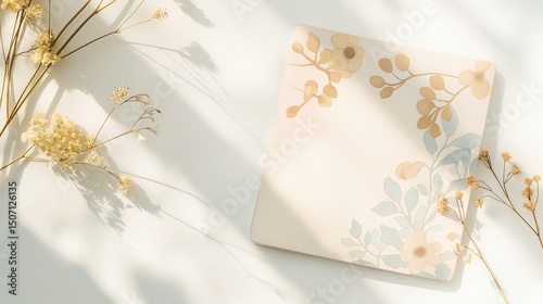 Minimalist Branding with Pastel Watercolor Art