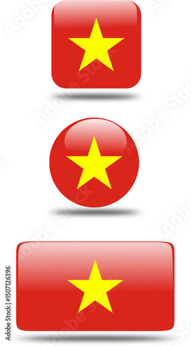 Free Download  set 3d look Flag of vietnam - GFXLoad