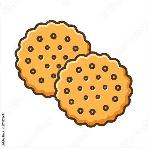 cookies on a white background