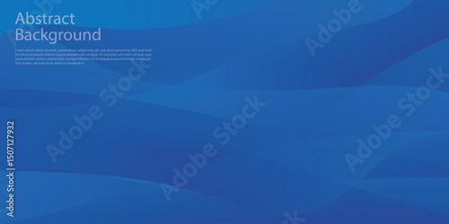 Teal background. Abstract very saturated light bluish cyan pattern with translucent curved line. Vector EPS10