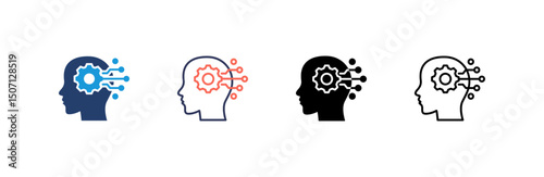 Intelligence Icon set multiple style collection