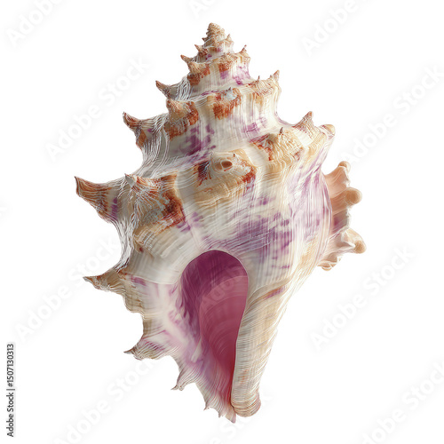 Exquisite Murex Seashell, Close-up Studio Shot