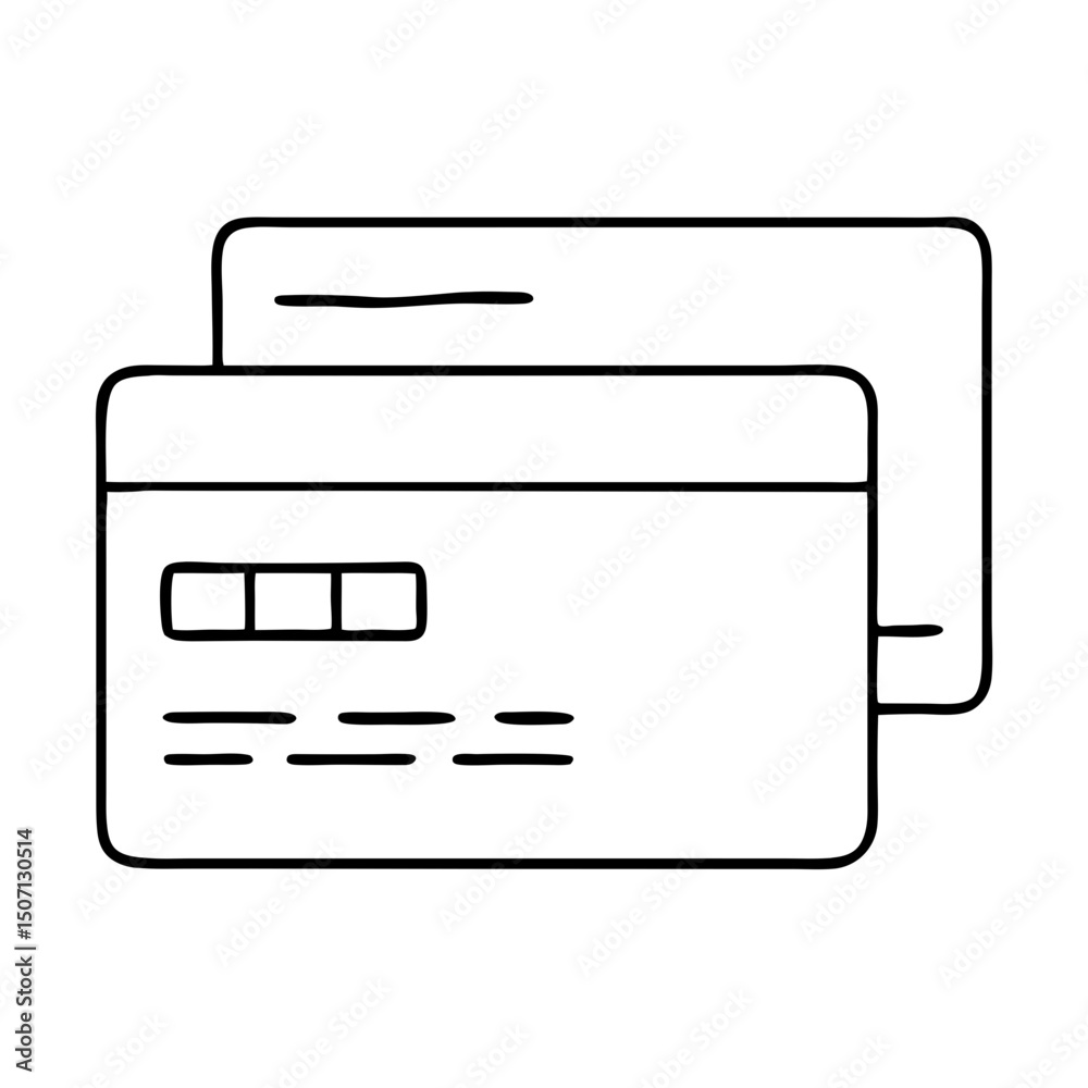 Credit card icon design. Simple credit cards illustration for online payment apps. Credit card graphic design suitable for banking websites and financial institutions. Credit card icon design. Simple credit cards illustration for online payment apps. Credit card graphic design suitable for banking websites and financial institutions.