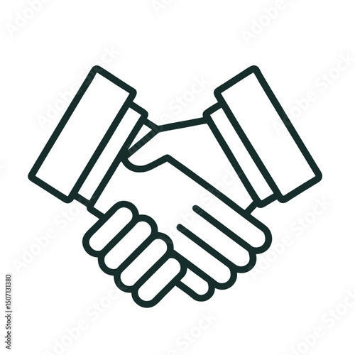 Handshake icon outline