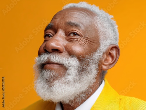 Elderly man with a joyful e...