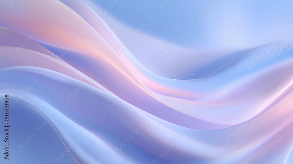 Fototapeta premium Soft Flowing Abstract Composition in Pastel Hues