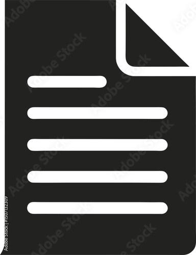 Document icon Silhouette.