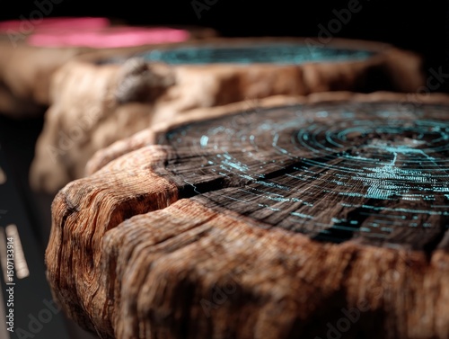 Cross-section of tree trunk...