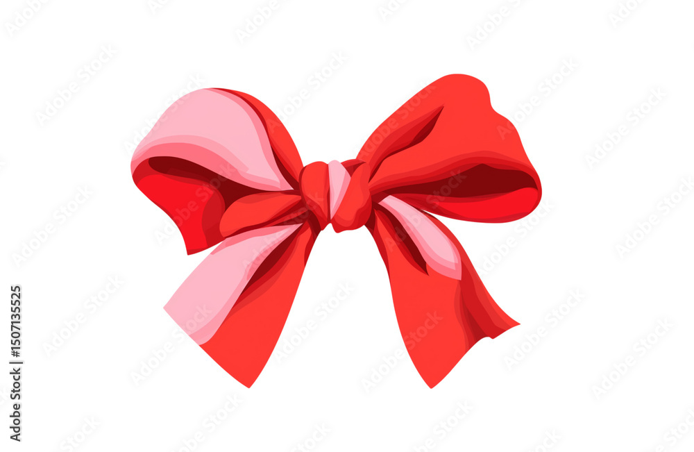 Fototapeta premium red ribbon bow