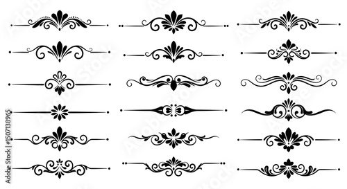 set of decorative design elements