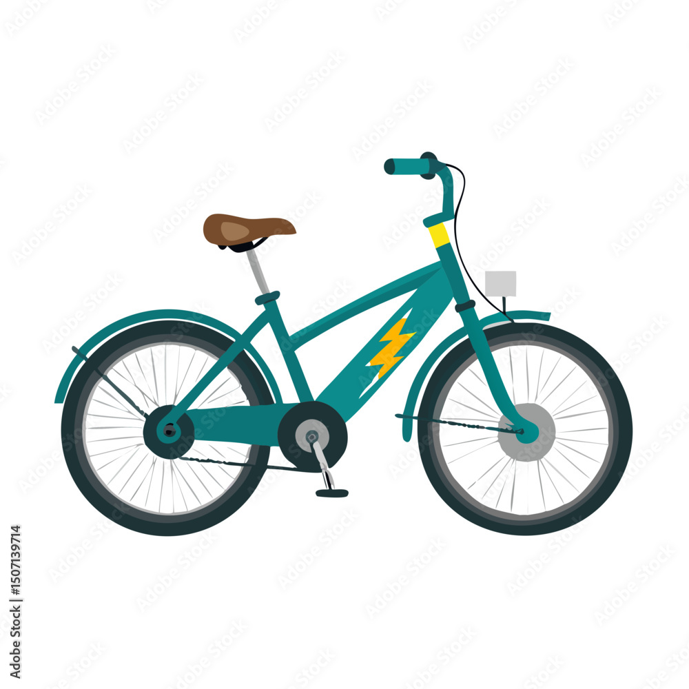 Fototapeta premium bicycle isolated on white