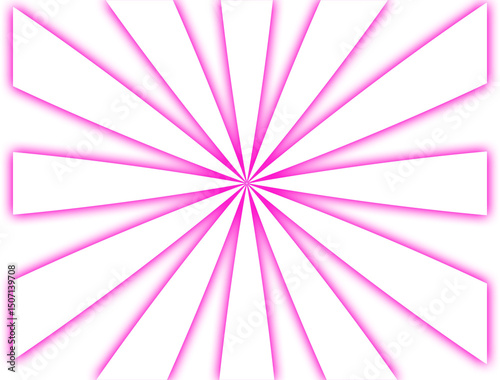 Vibrant Pink and White Radial Burst Background – Abstract Starburst Design