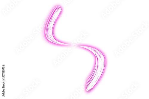 pink ribbon on white background