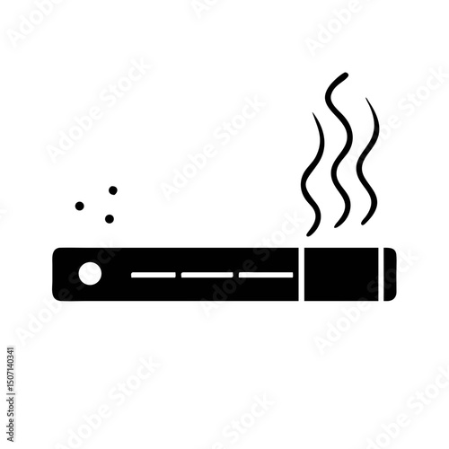 Cigar with Smoke Pictogram
