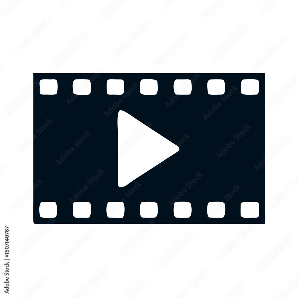 Fototapeta premium Play Video Movie Film Video Clip Media Play