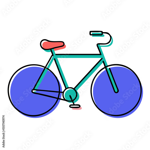 bicycle icon vector illustration