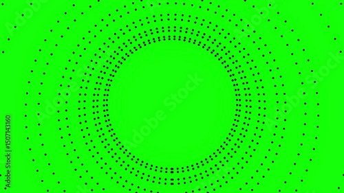 green screen halftone dotted texture background, retro vintage dots and grid pattern abstract animated background