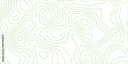 Seamless topographic wavy lines design. gray flowing curve lines on white background. abstract elevation inspired terrain pattern with fluid continuous contour lines.	