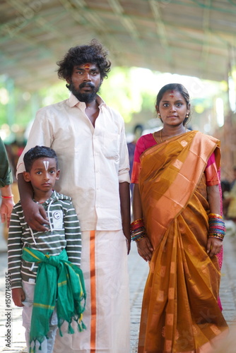 traditional indian  family 