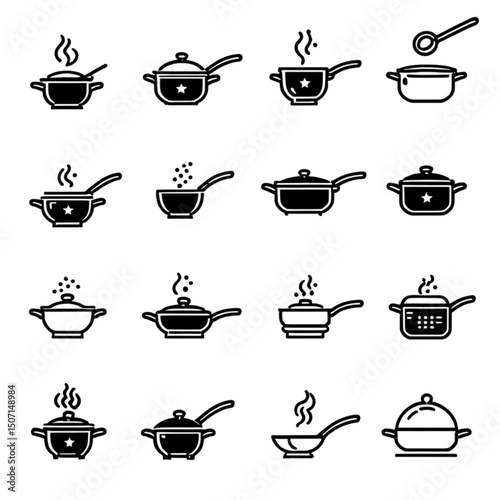 調理器具のアイコンセット｜Cooking Utensils Icon Set