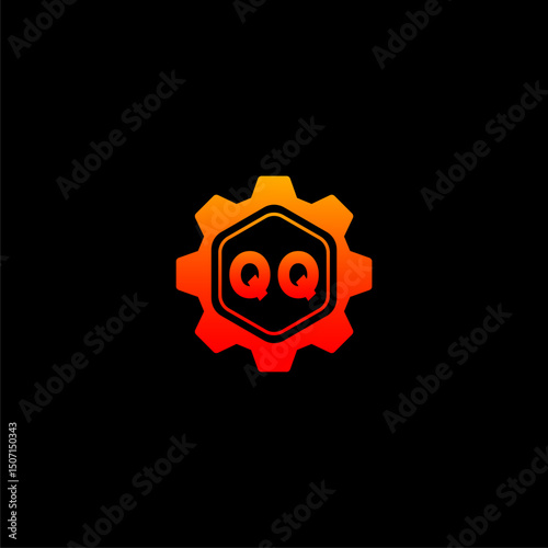 QQ Initials Tech Logo Vector Art  Icons  and Graphics
