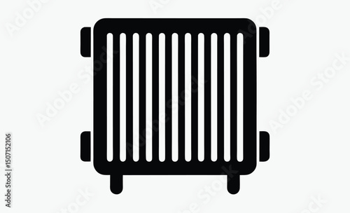 Radiator Icon Silhouette