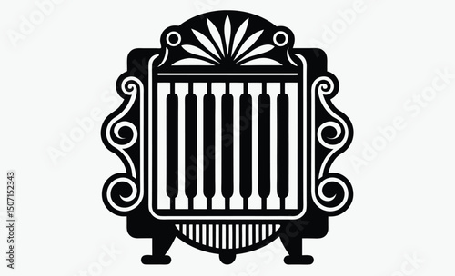 Radiator Icon Silhouette